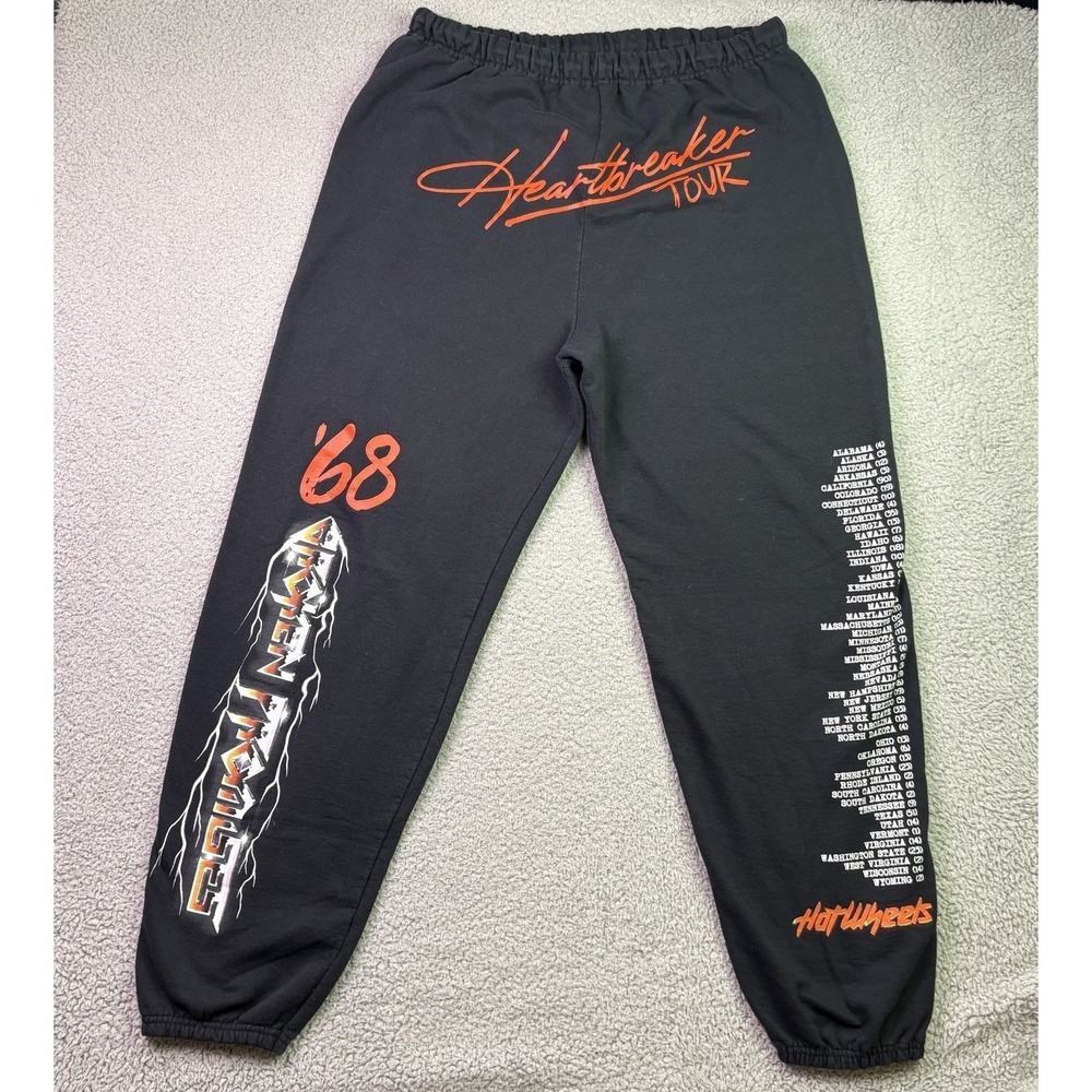 Broken Promises x Hot Wheels Sweatpants Men 2XL Black Graphic Print Joggers